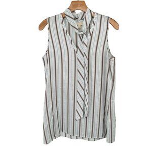 Etcetera Women's Striped Sleeveless Blouse Size 6